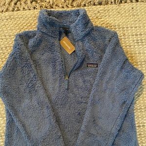 XL Pretty Blue Sherpa Pull Over